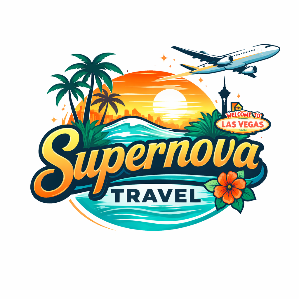 Supernova Travel logo design